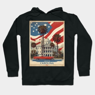 South Carolina United States of America Tourism Vintage Poster Hoodie